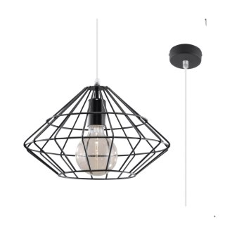 Sollux Lighting Lampa wisząca UMBERTO czarna