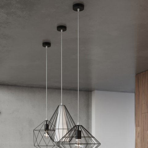 Sollux Lighting Lampa wisząca UMBERTO czarna