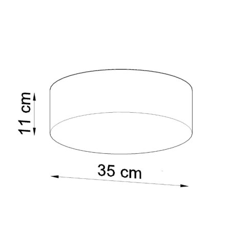Sollux Lighting Plafon ARENA 35 biała