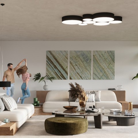 Sollux Lighting Plafon ARENA 35 czarna