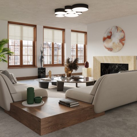 Sollux Lighting Plafon ARENA 45 czarna