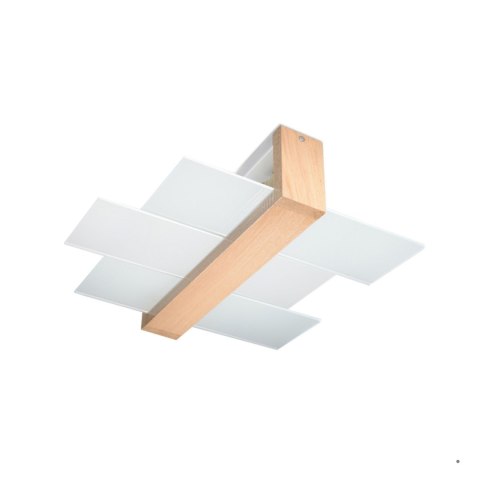 Sollux Lighting Plafon FENIKS 2 naturalne drewno