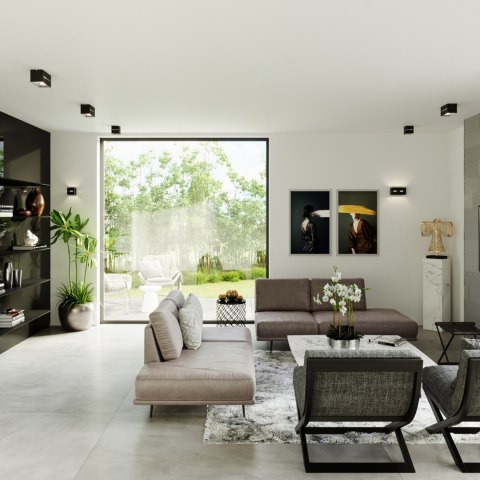 Sollux Lighting Plafon LOBO czarny