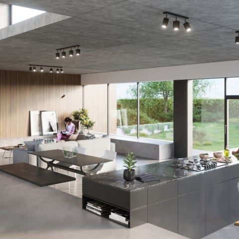 Sollux Lighting Plafon MERIDA 2 czarny