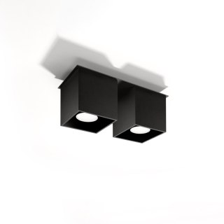 Sollux Lighting Plafon QUAD 2 czarny