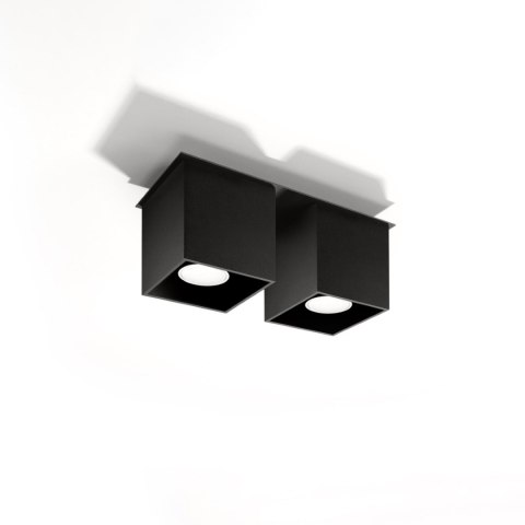 Sollux Lighting Plafon QUAD 2 czarny