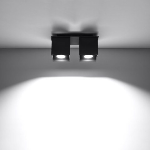 Sollux Lighting Plafon QUAD 2 czarny