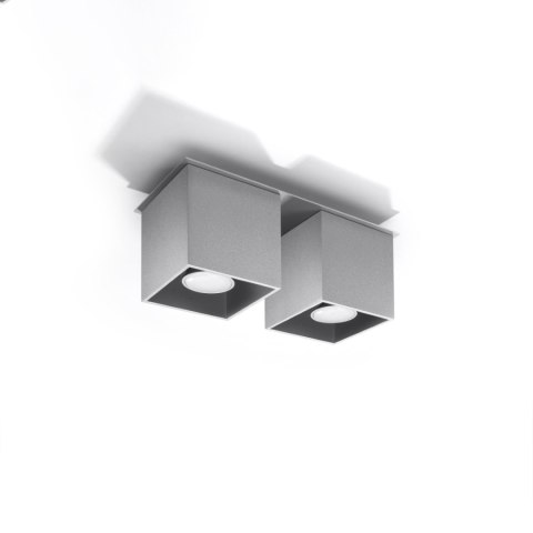 Sollux Lighting Plafon QUAD 2 szary