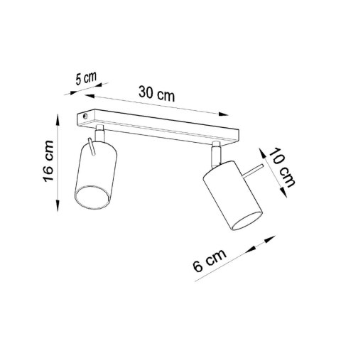 Sollux Lighting Plafon RING 2 biały