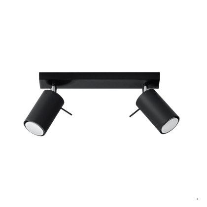 Sollux Lighting Plafon RING 2 czarny