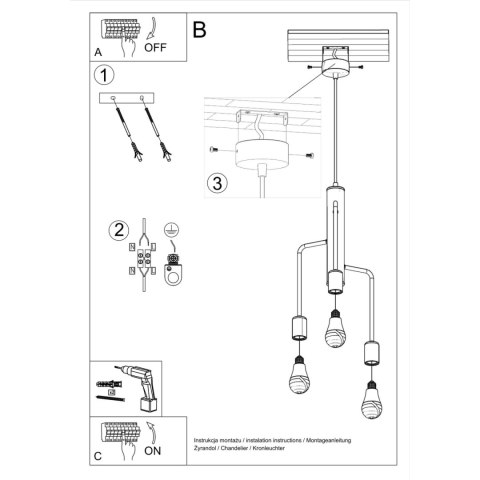 Sollux Lighting Żyrandol DUOMO 3M
