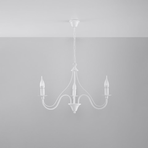 Sollux Lighting Żyrandol MINERWA 3 biały