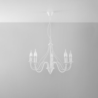 Sollux Lighting Żyrandol MINERWA 5 biały