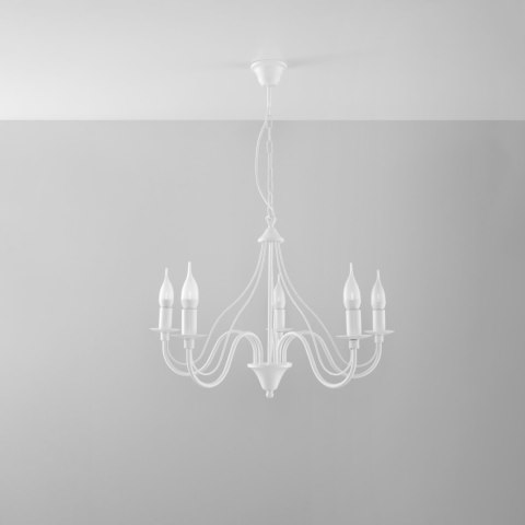 Sollux Lighting Żyrandol MINERWA 5 biały