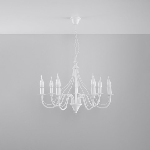 Sollux Lighting Żyrandol MINERWA 7 biały