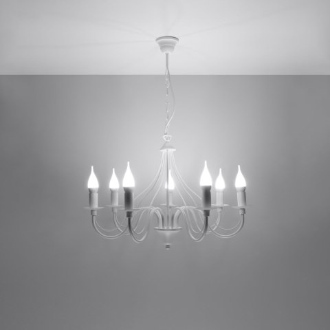 Sollux Lighting Żyrandol MINERWA 7 biały