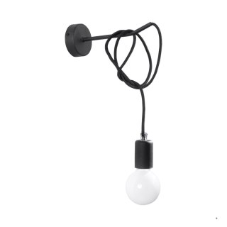 Sollux Lighting Kinkiet EDISON czarny