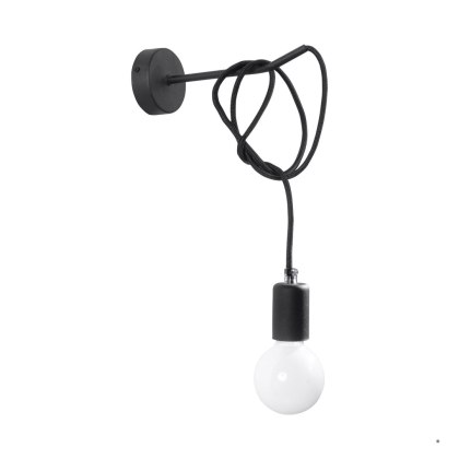 Sollux Lighting Kinkiet EDISON czarny