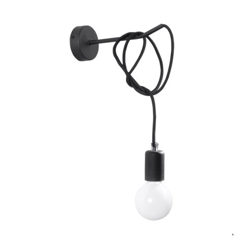 Sollux Lighting Kinkiet EDISON czarny