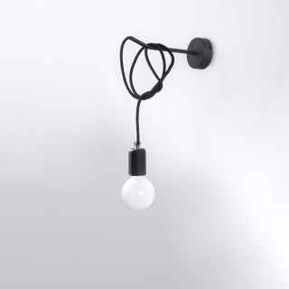 Sollux Lighting Kinkiet EDISON czarny