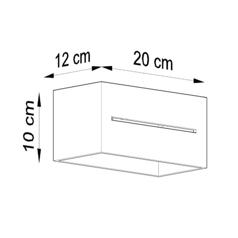 Sollux Lighting Kinkiet LOBO MAXI biały