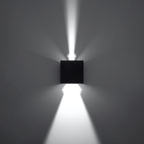 Sollux Lighting Kinkiet LUCA czarny LED IP54