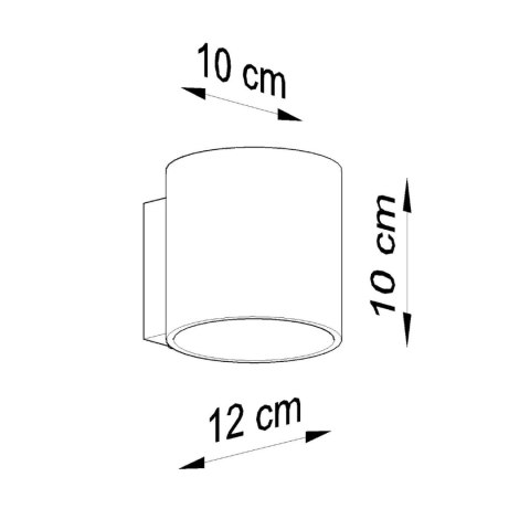 Sollux Lighting Kinkiet ORBIS beton