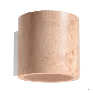Sollux Lighting Kinkiet ORBIS naturalne drewno