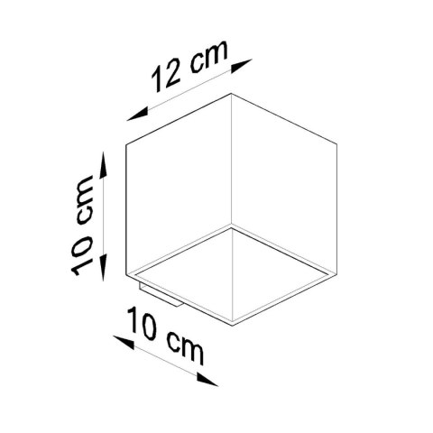 Sollux Lighting Kinkiet QUAD beton