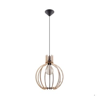 Sollux Lighting Lampa wisząca ARANCIA naturalne drewno