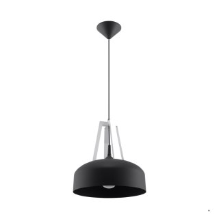 Sollux Lighting Lampa wisząca CASCO czarna/biała