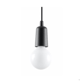 Sollux Lighting Lampa wisząca DIEGO 1 czarna