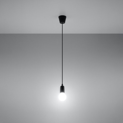 Sollux Lighting Lampa wisząca DIEGO 1 czarna