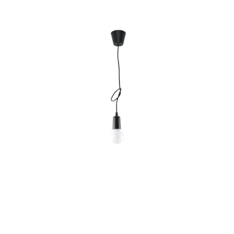 Sollux Lighting Lampa wisząca DIEGO 1 czarna