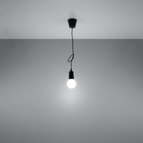 Sollux Lighting Lampa wisząca DIEGO 1 czarna