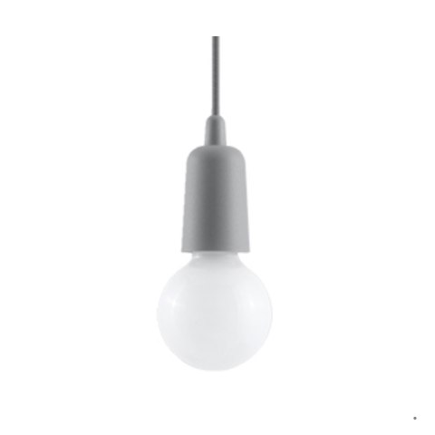 Sollux Lighting Lampa wisząca DIEGO 1 szara