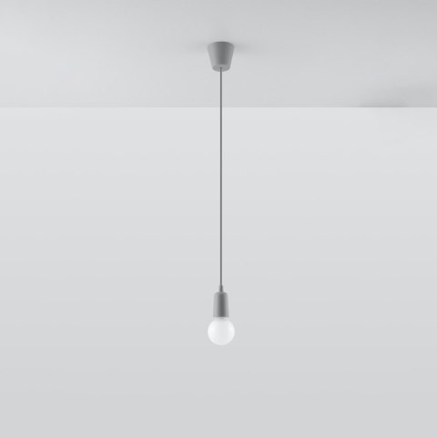 Sollux Lighting Lampa wisząca DIEGO 1 szara