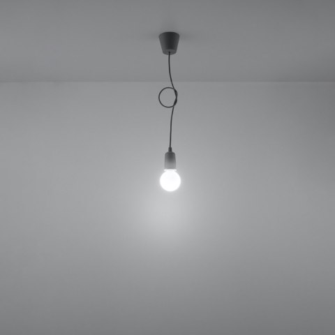 Sollux Lighting Lampa wisząca DIEGO 1 szara