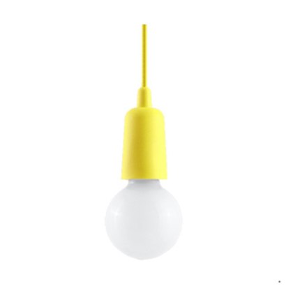 Sollux Lighting Lampa wisząca DIEGO 1 żółta
