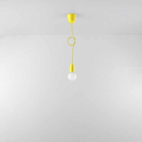 Sollux Lighting Lampa wisząca DIEGO 1 żółta