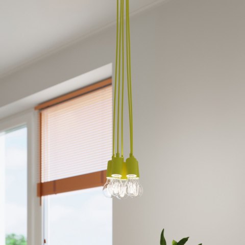 Sollux Lighting Lampa wisząca DIEGO 1 żółta