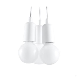 Sollux Lighting Lampa wisząca DIEGO 3 biała