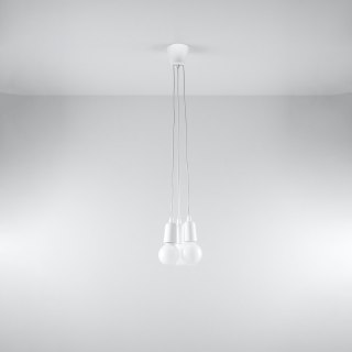 Sollux Lighting Lampa wisząca DIEGO 3 biała