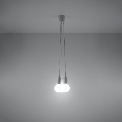 Sollux Lighting Lampa wisząca DIEGO 3 biała