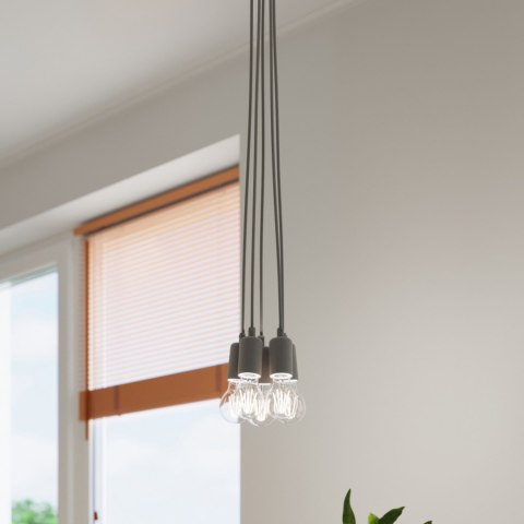 Sollux Lighting Lampa wisząca DIEGO 3 szara