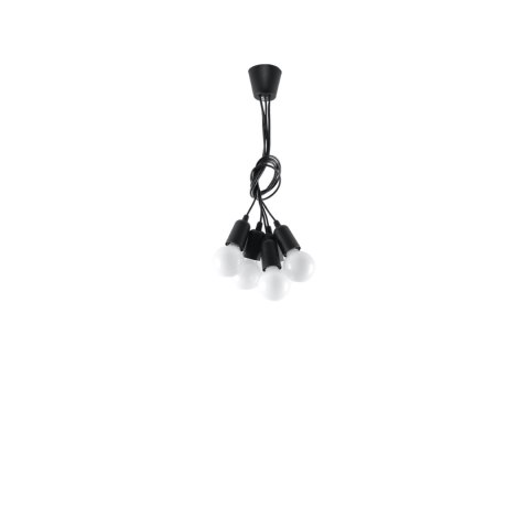 Sollux Lighting Lampa wisząca DIEGO 5 czarna