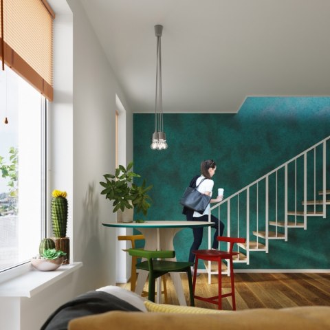 Sollux Lighting Lampa wisząca DIEGO 5 szara
