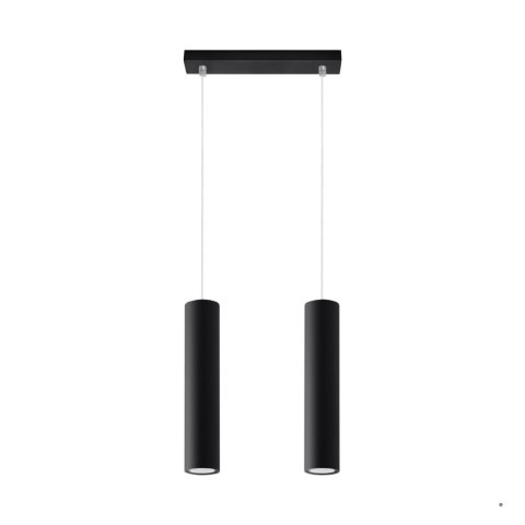 Sollux Lighting Lampa wisząca LAGOS 2 czarny