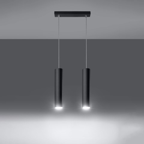 Sollux Lighting Lampa wisząca LAGOS 2 czarny