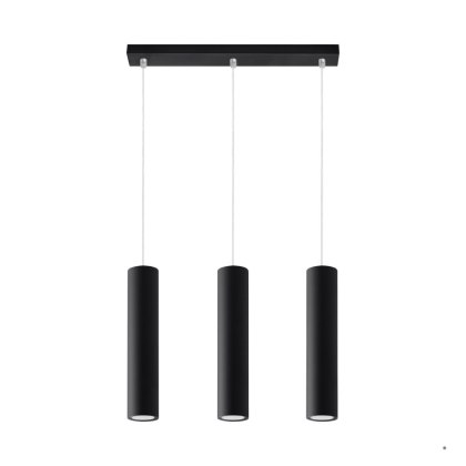 Sollux Lighting Lampa wisząca LAGOS 3L czarny